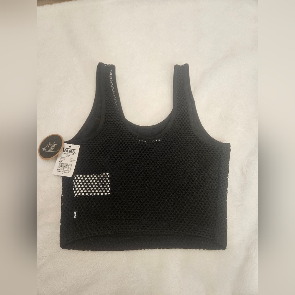 Vans Women Lizzie Armanto Knit Tank Top Black NWT Size S - Picture 8 of 11